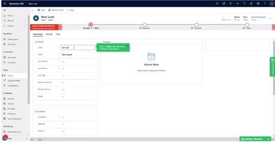 Microsoft Dynamics demo preview