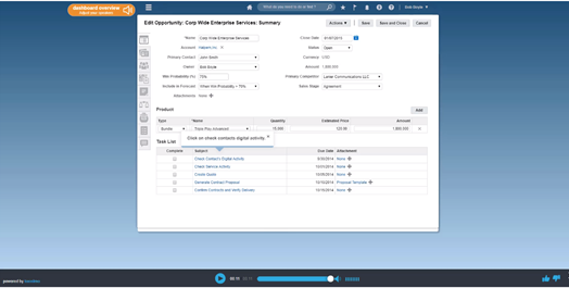 Oracle CX Cloud demo preview
