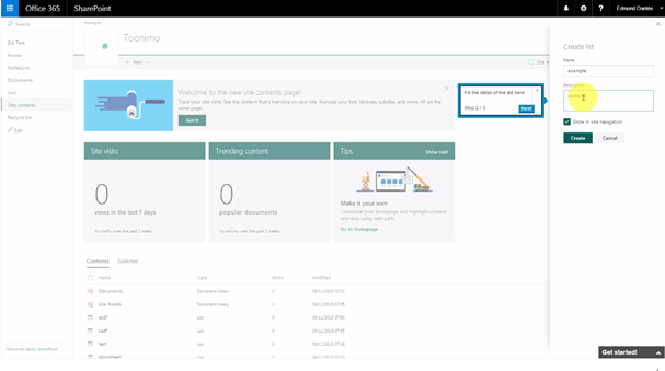 SharePoint demo preview