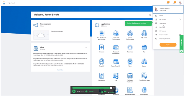 Workday demo preview